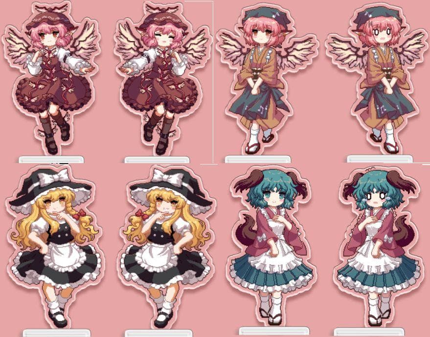 東方プロジェクト アクリルスタンド 40個 魂魄妖夢 西行寺幽々子 博麗霊夢