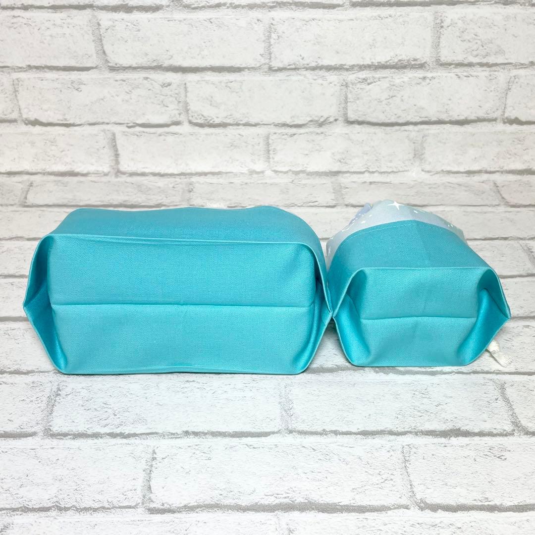 【はち】星座とユニコーン(グリーン)×ミント　入園入学グッズ5点セット