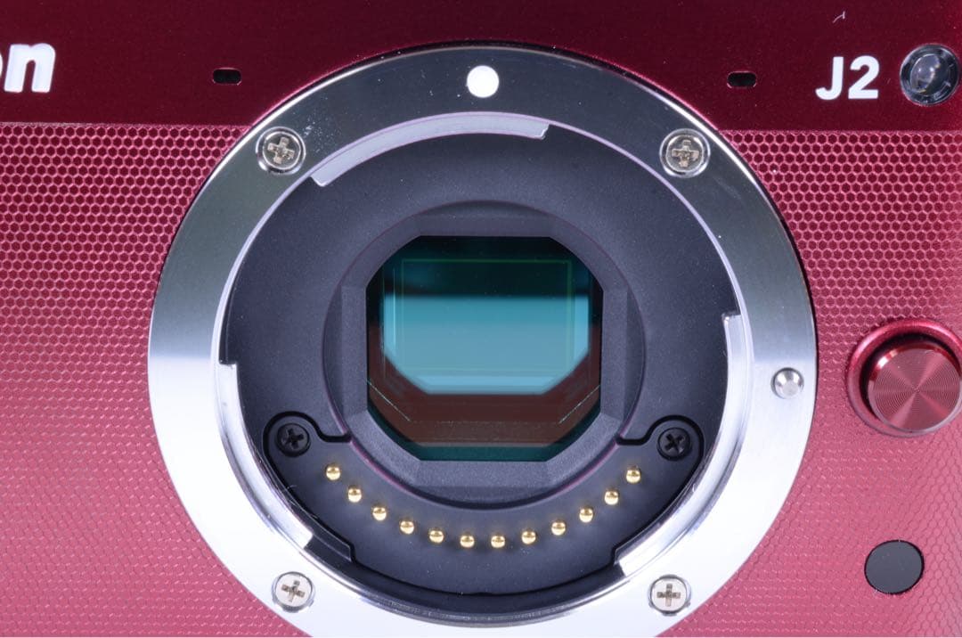 【美品】Nikon 1 J2 ダブルズームキット ワインレッド｜S数494回