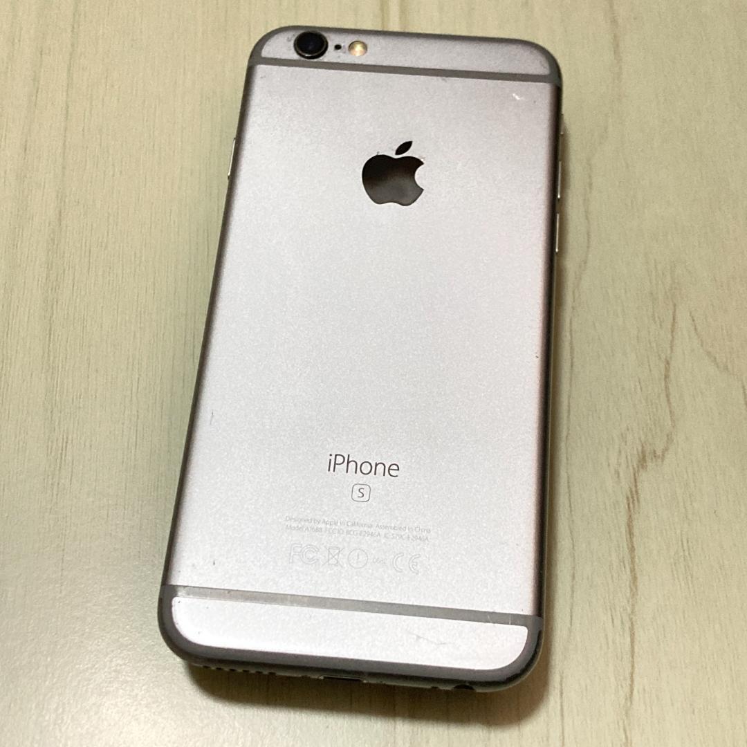 動作品 iPhone 6s S.グレイ 64GB SIMフリー 充電71％