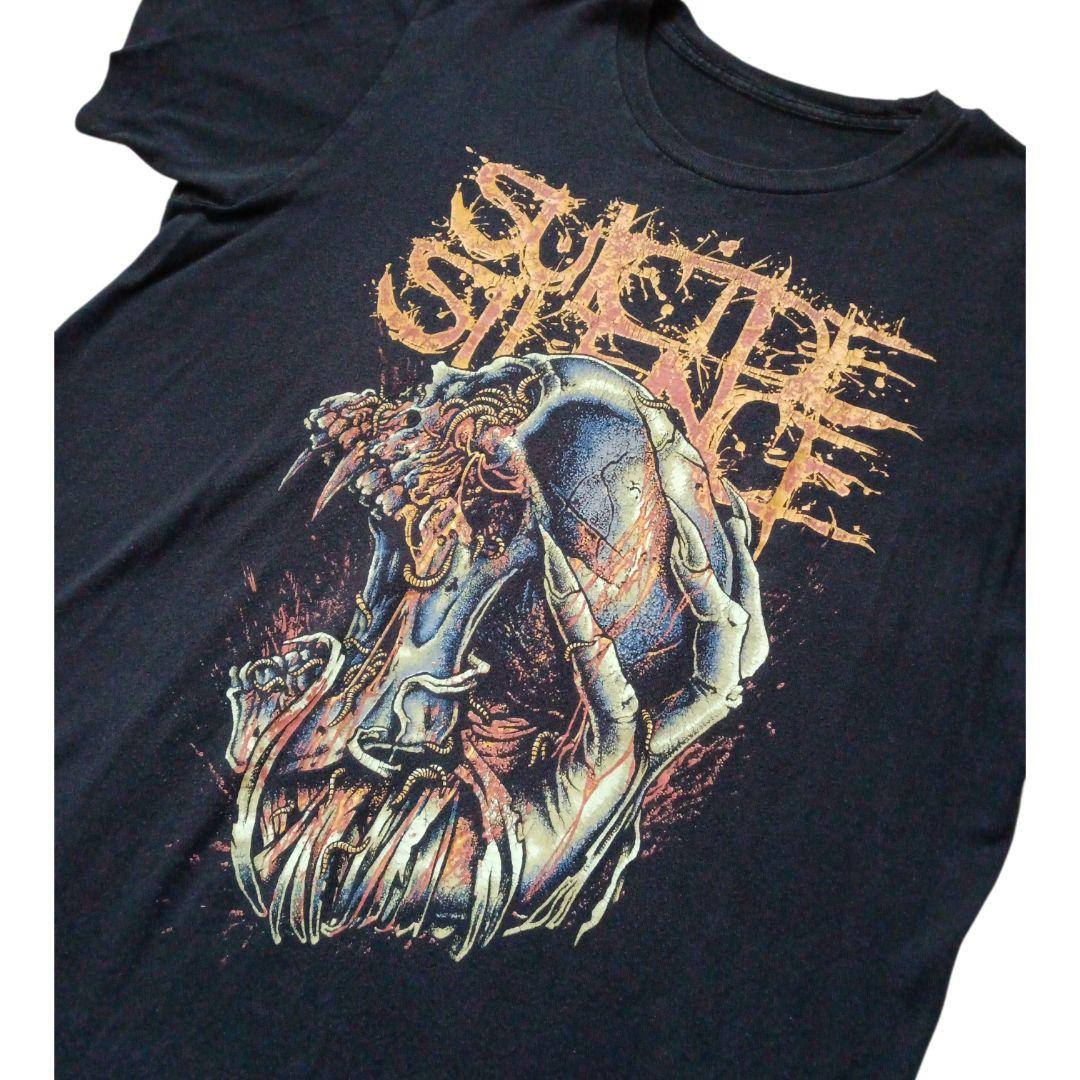 2010年代 スーサイドサイレンス Tシャツ ブラック