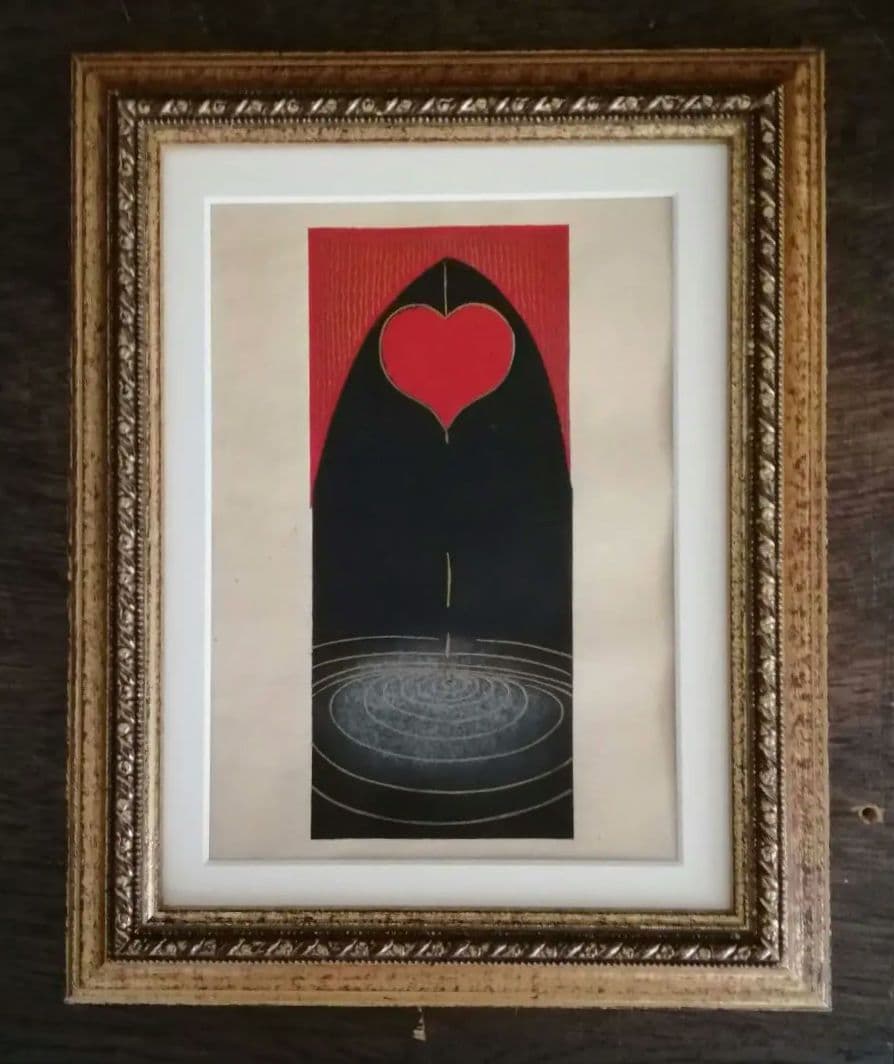 逸品　木版画　絵封筒　レア物未裁断　京都京極さくら井屋　大正ロマン　アンティーク