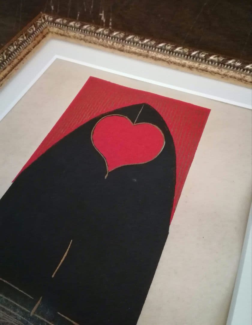 逸品　木版画　絵封筒　レア物未裁断　京都京極さくら井屋　大正ロマン　アンティーク