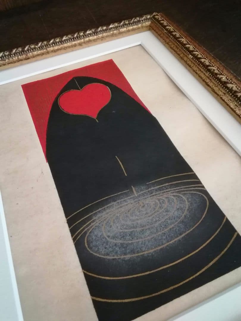 逸品　木版画　絵封筒　レア物未裁断　京都京極さくら井屋　大正ロマン　アンティーク