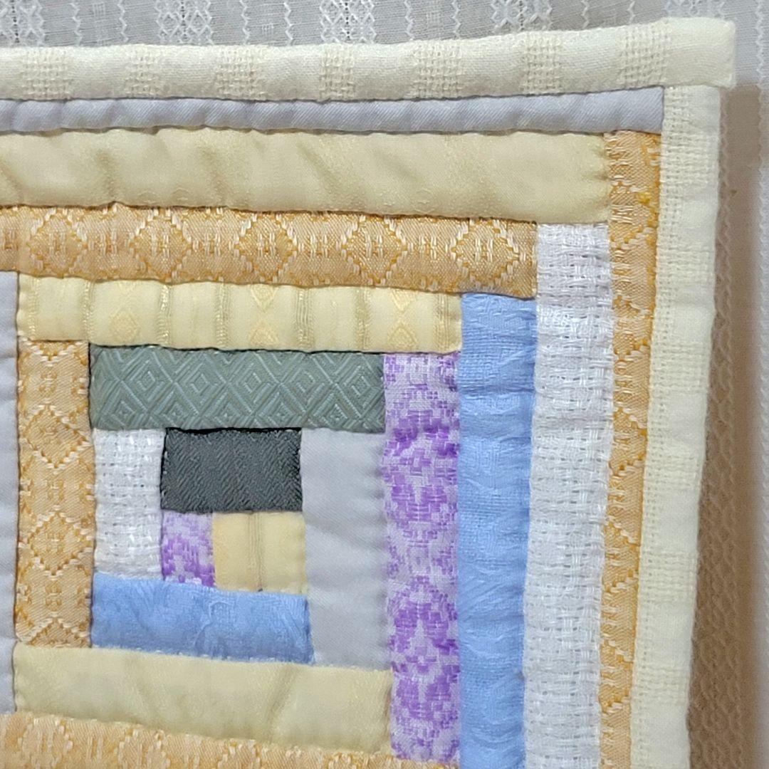 センターラグ１枚&ランチョンマットセット　パッチワーク仕上げ