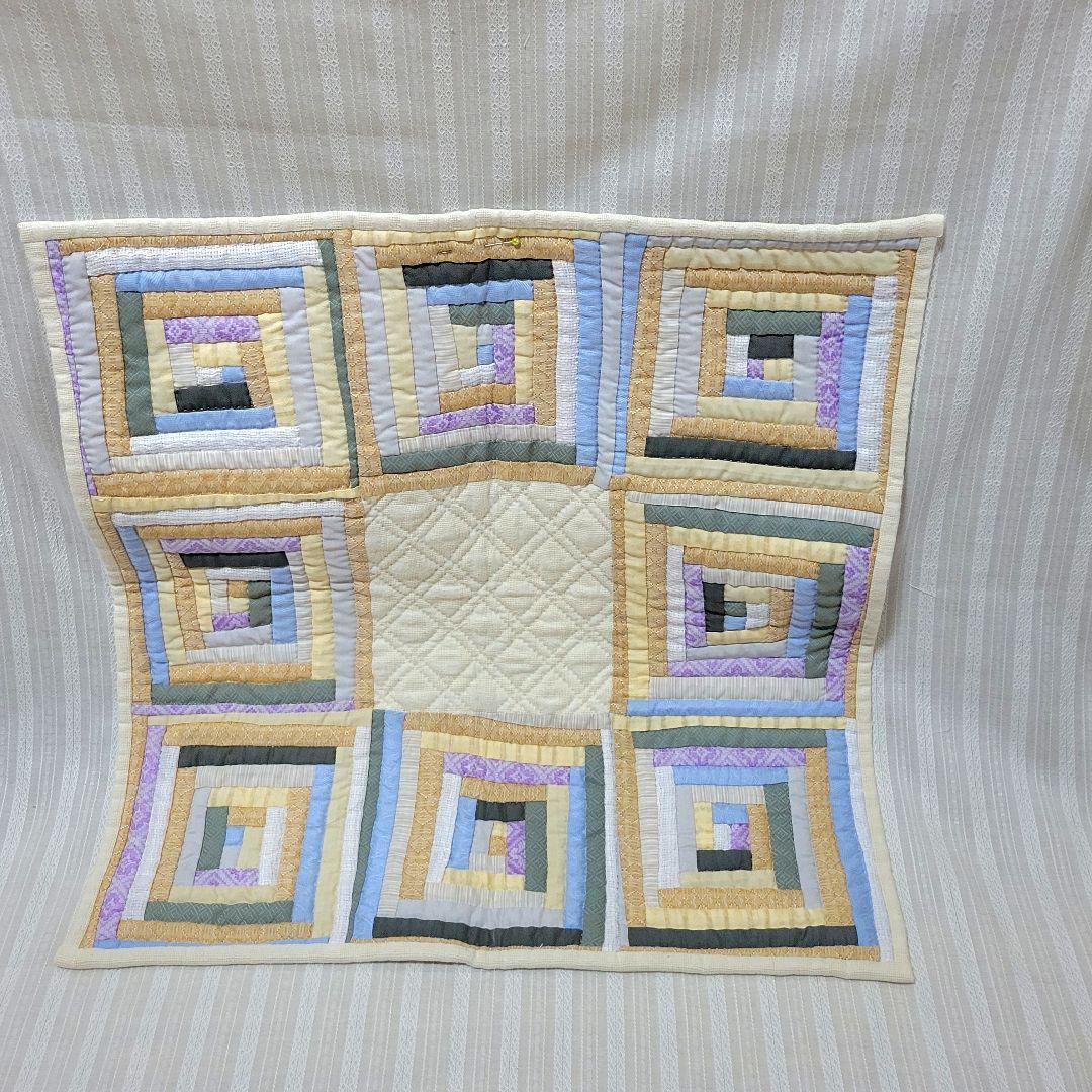 センターラグ１枚&ランチョンマットセット　パッチワーク仕上げ