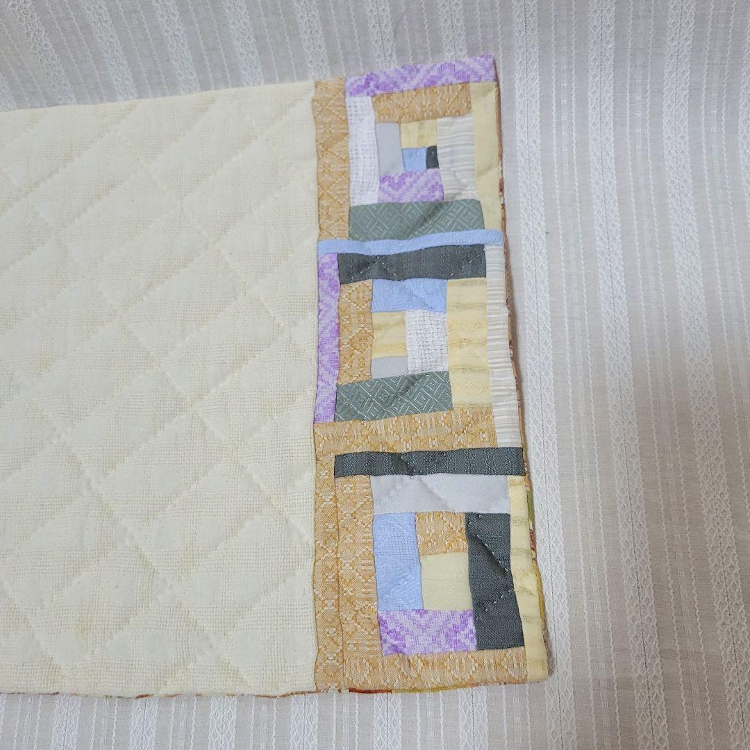 センターラグ１枚&ランチョンマットセット　パッチワーク仕上げ