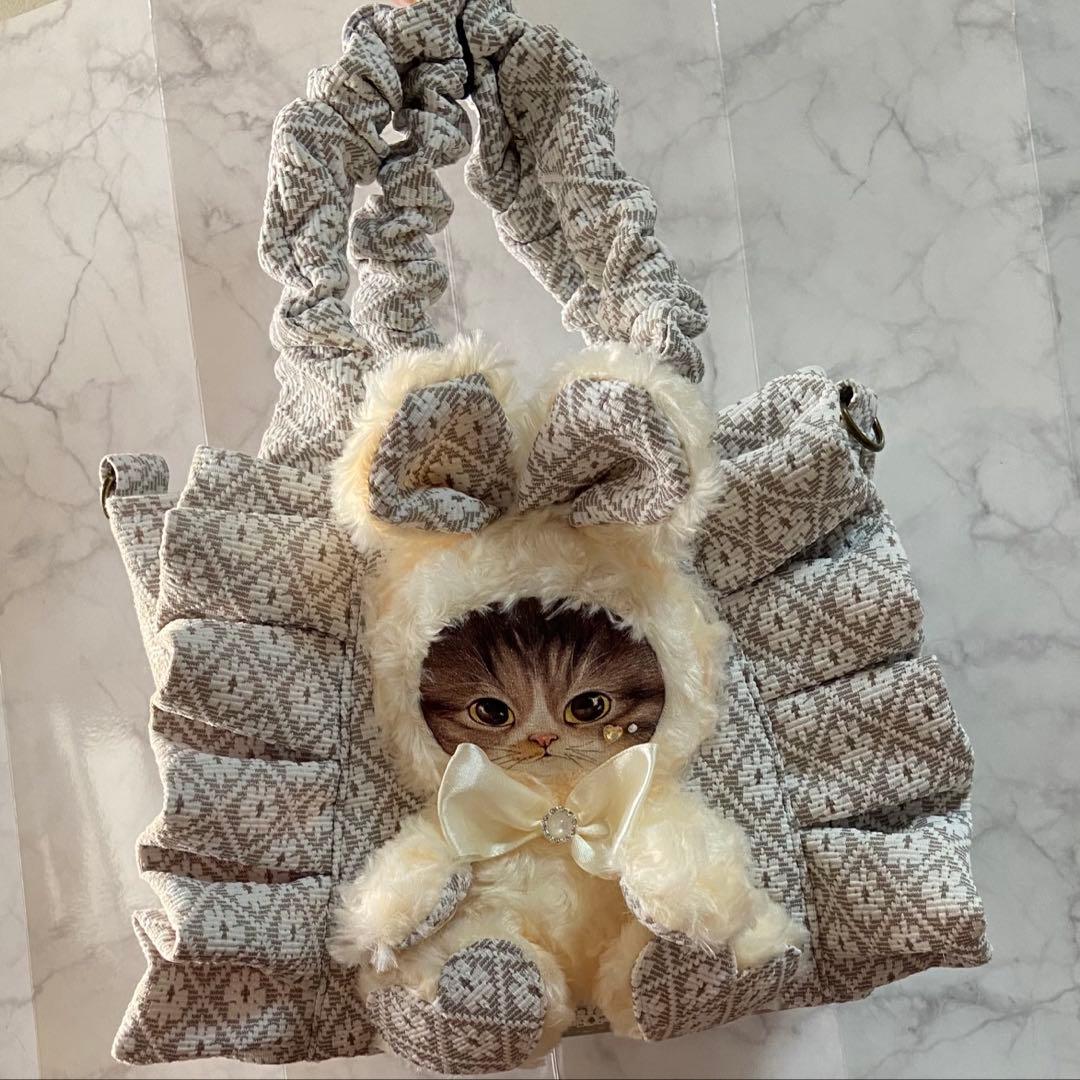 H*U様 コヤンイサムチョン 【フリルバッグ】トートバッグ ハンドメイド