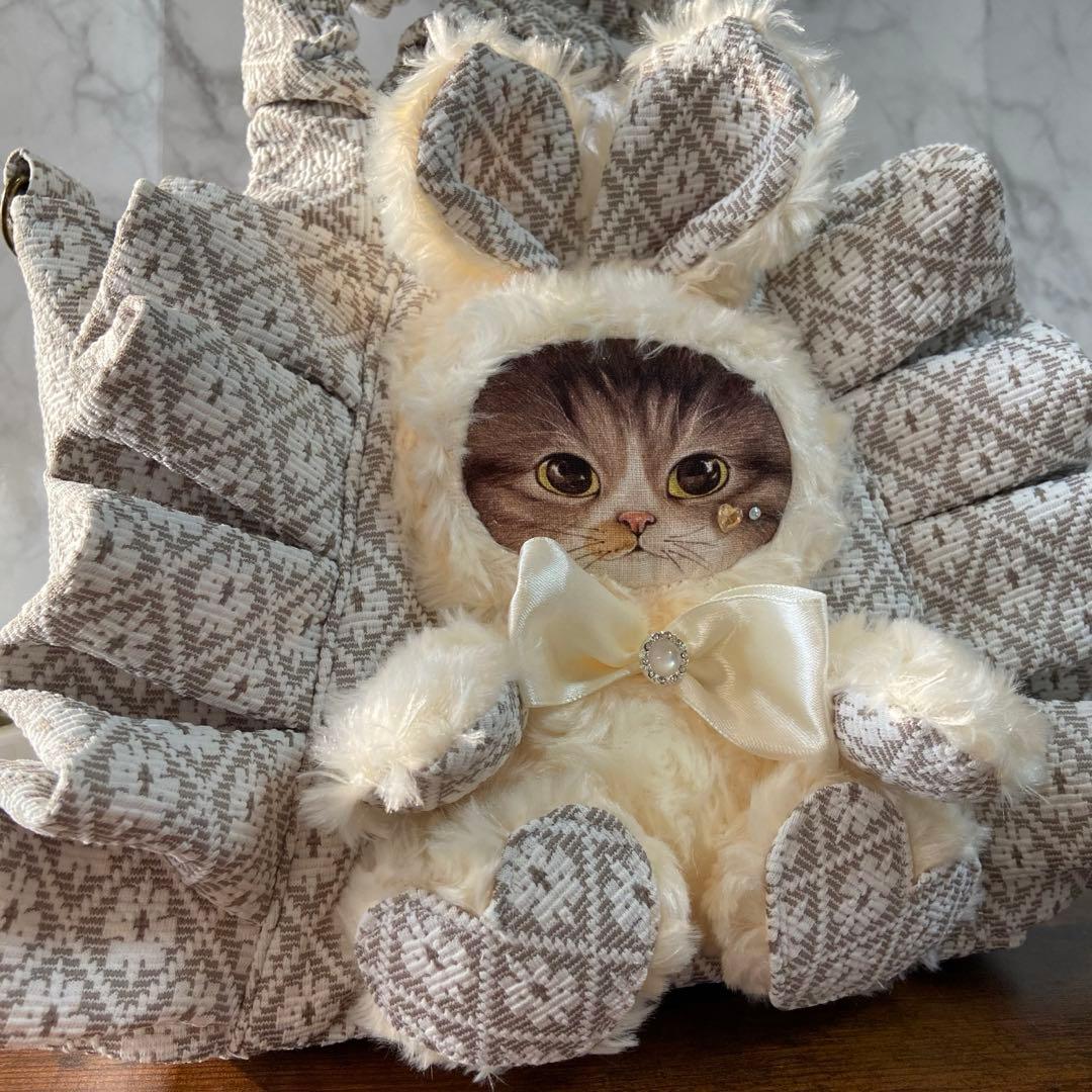 H*U様 コヤンイサムチョン 【フリルバッグ】トートバッグ ハンドメイド