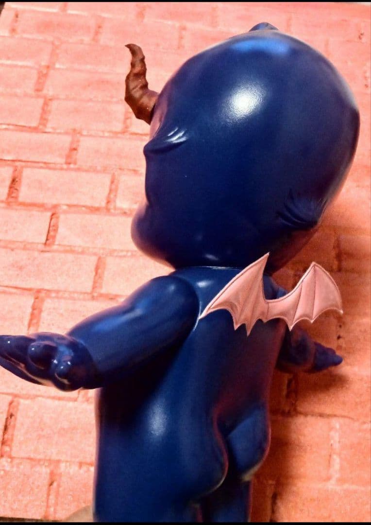 ニ*生様 青い天使坊や人形　ホラーフィギュア　キューピー人形　妖怪ドロヘドロ系ド