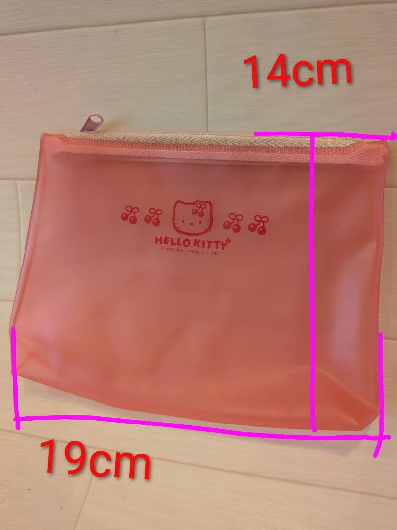 レトロ　ハローキティ　さくらんぼ　ビニールポーチ　1998　激レア　チェリー