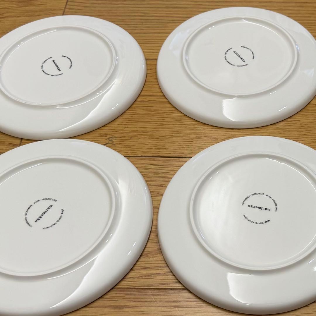 最終値下げ（今月末まで）4枚セット　マリメッコ　プレート シイルトラプータルハ