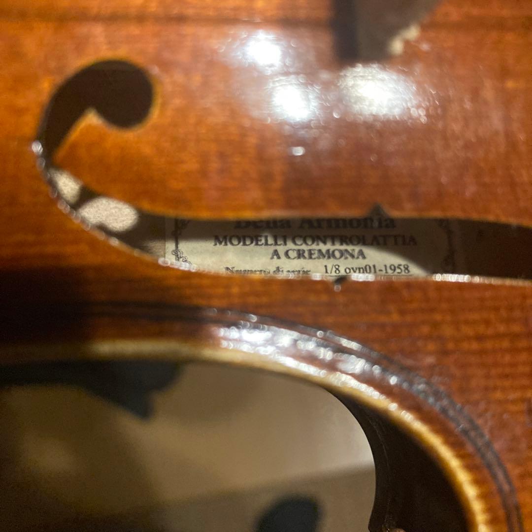 送料無料】Bella Armonia バイオリン1/8 子供用 付属品ケース付き