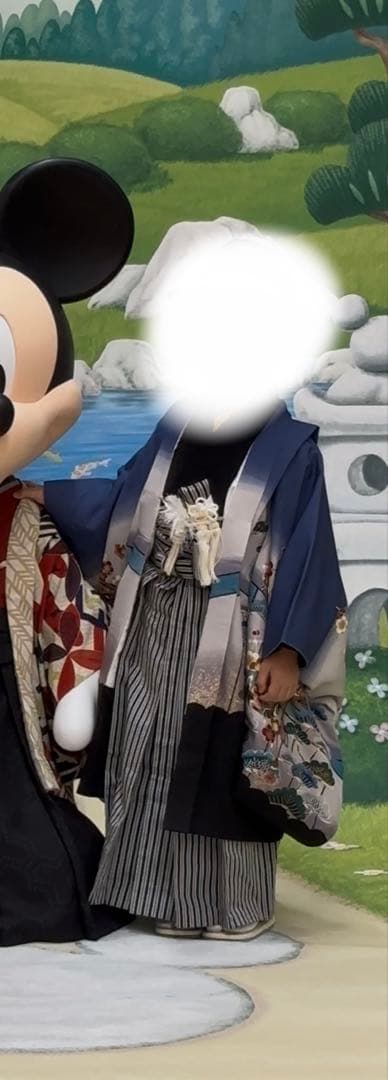 り*読様 753七五三男の子 着物・袴・小物セット 5歳用 フルセット