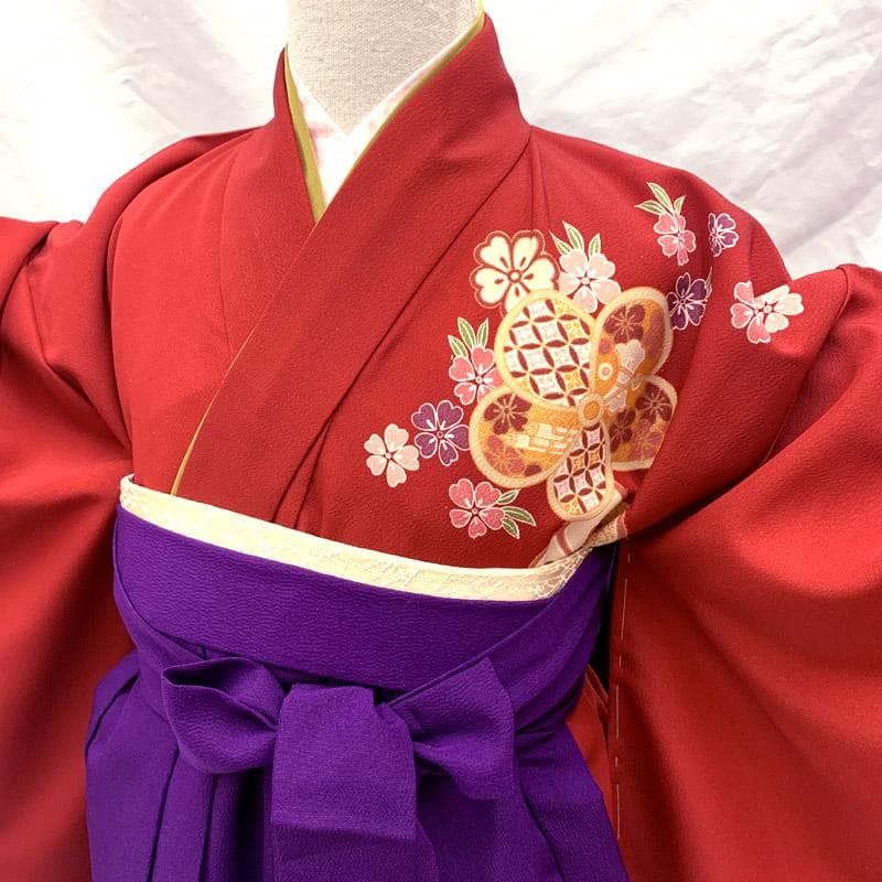 501ag67■七五三 卒園式 六歳 七歳 着物&袴&長襦袢 未使用品■美品