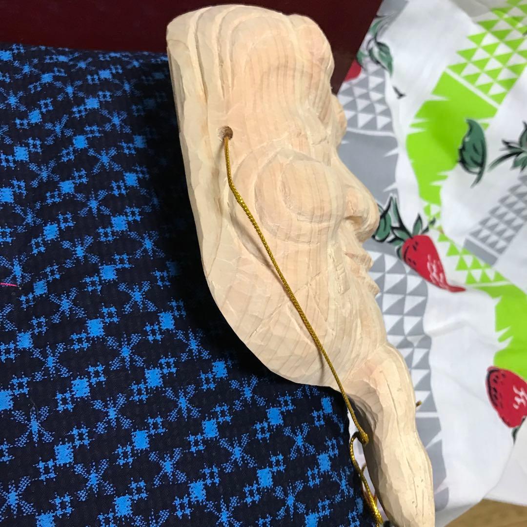 木彫　翁　面