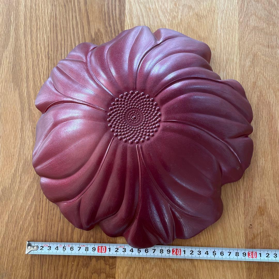 IVVマグノリア　ガラスボウル 大 赤　イヴヴ　皿　ボウル