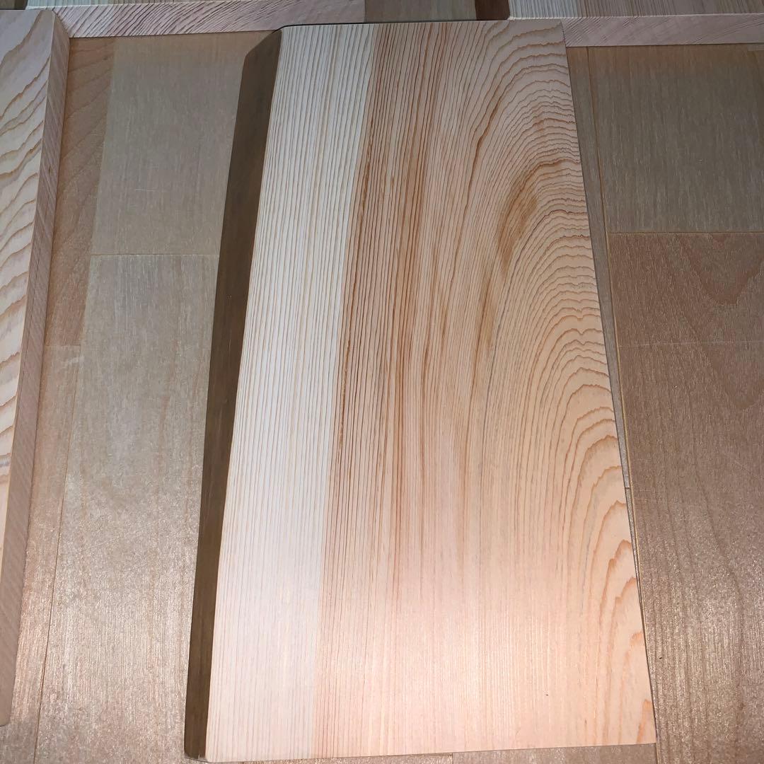 桧　５枚セット品　木材　銘木