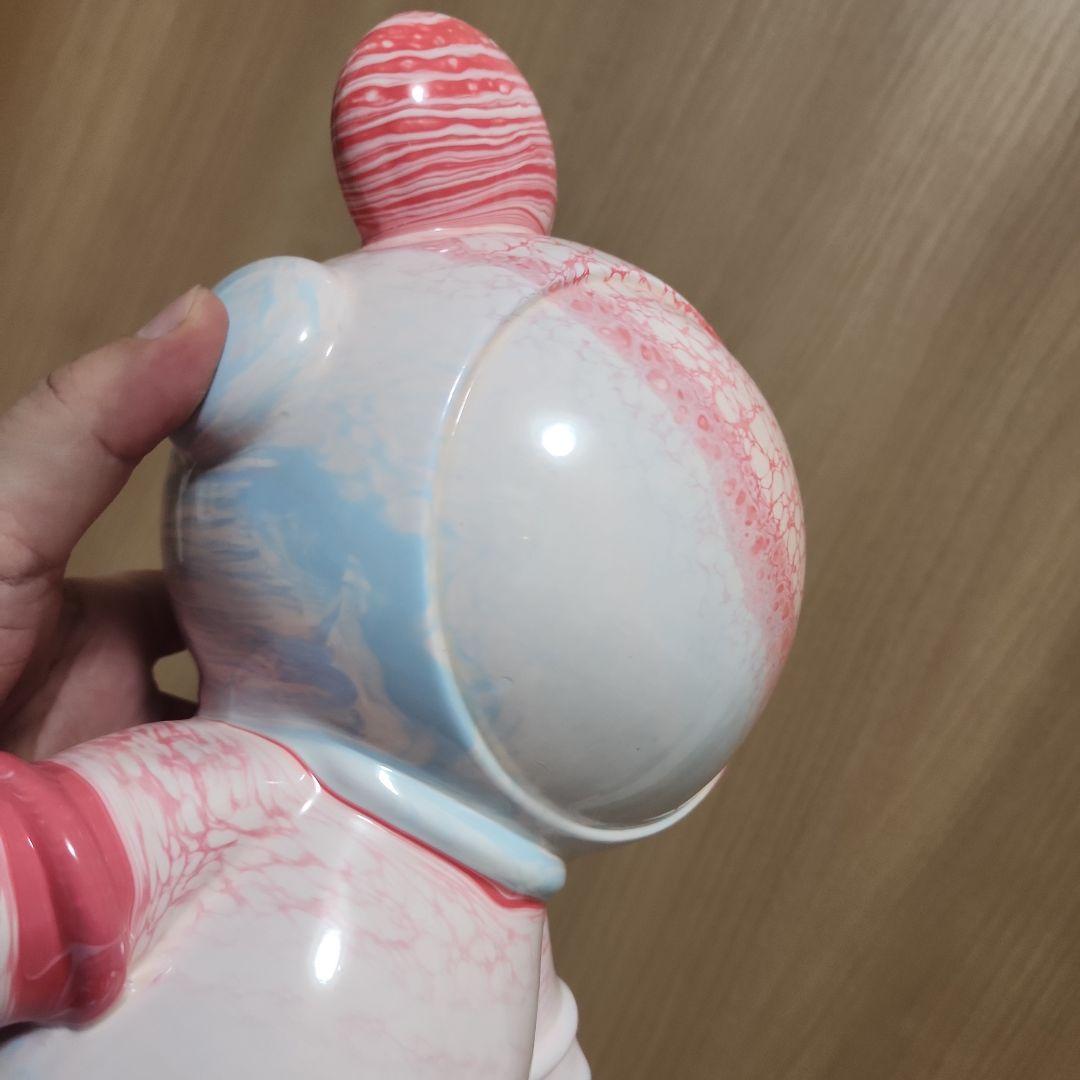 流体アート！可愛いクマ耳スペースマンのペア！匿名配送