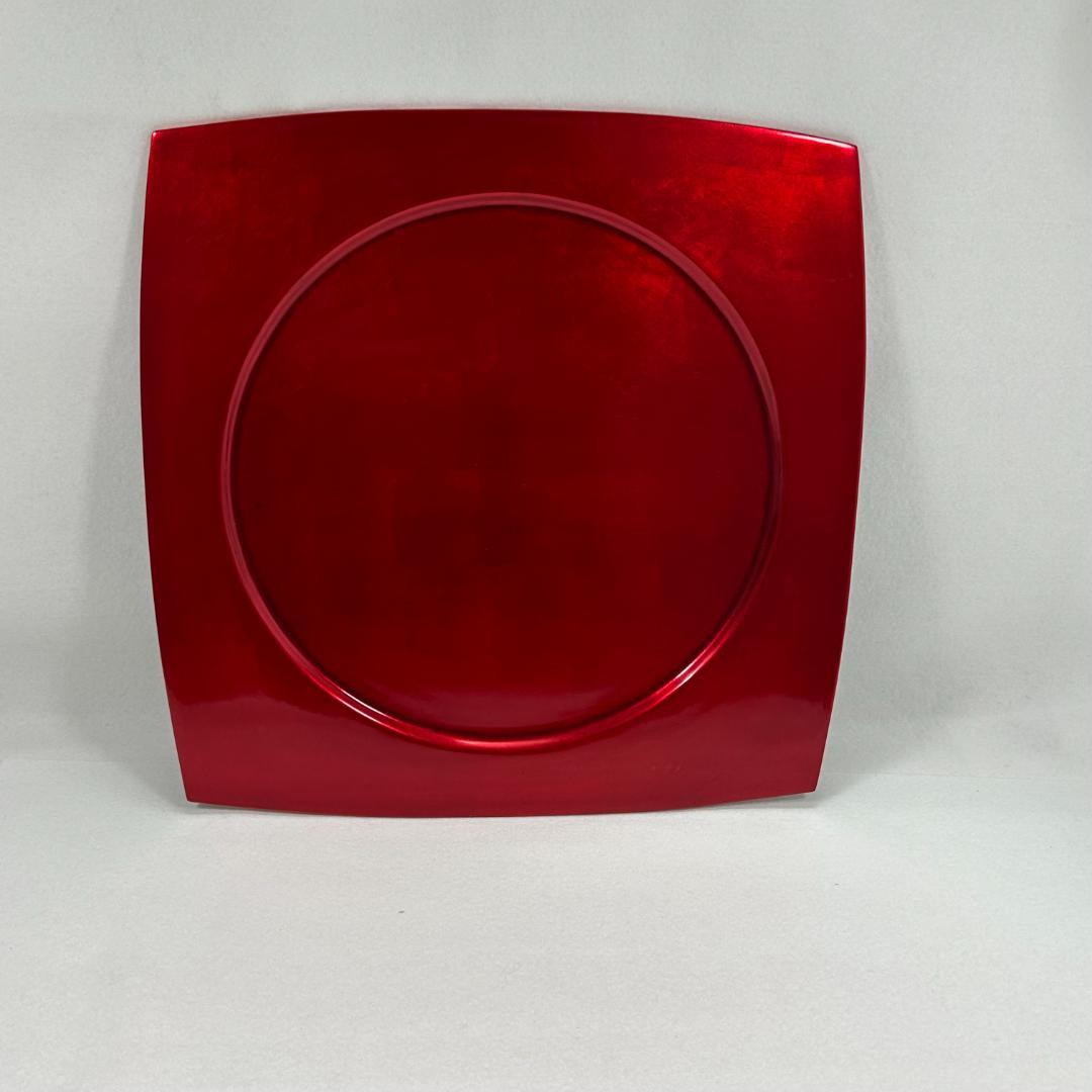 漆塗 飾り皿 VONGU 梵谷漆器 朱塗り エレガント 工芸品　〚在庫僅少〛