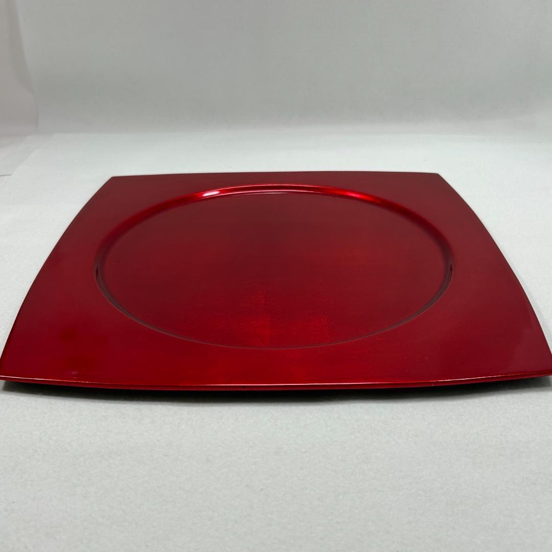 漆塗 飾り皿 VONGU 梵谷漆器 朱塗り エレガント 工芸品　〚在庫僅少〛