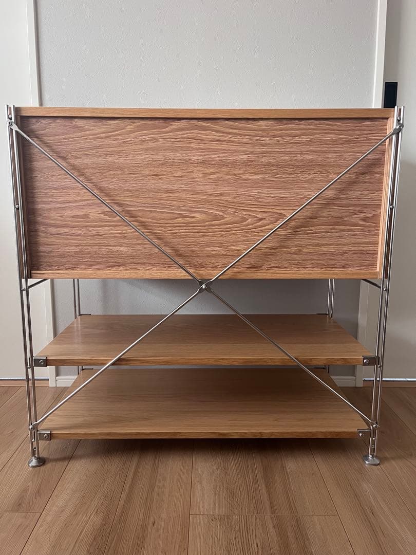 無印良品 スチールユニットシェルフ　ボックス　引き出し　オーク材