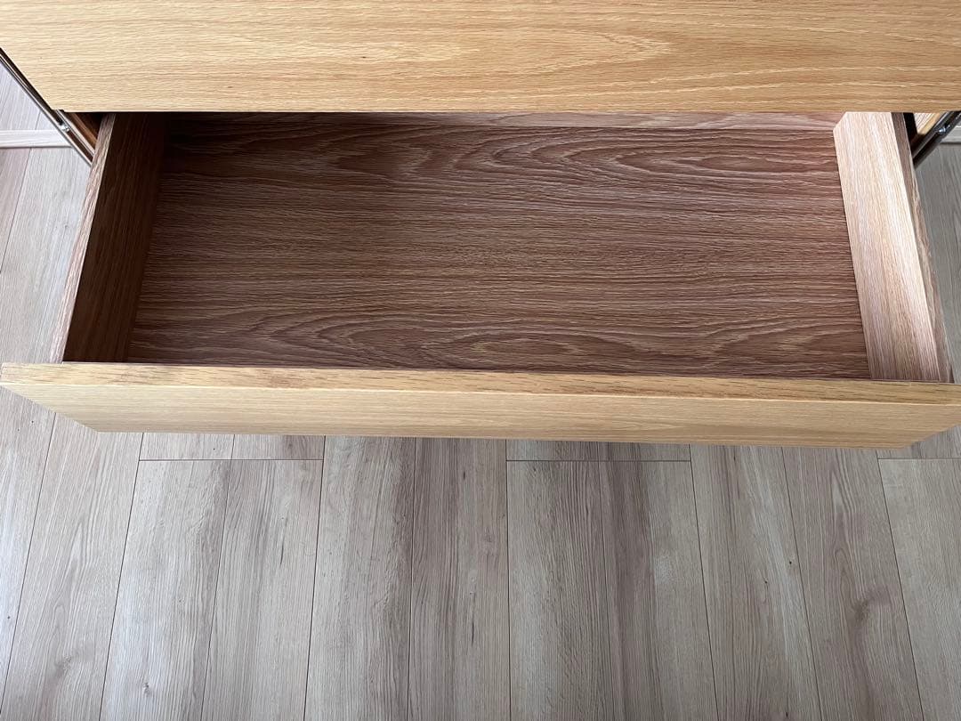 無印良品 スチールユニットシェルフ　ボックス　引き出し　オーク材