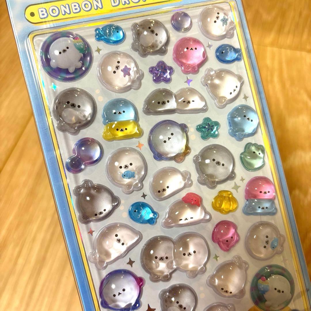 水族館限定ボンボンドロップシール　6枚セット