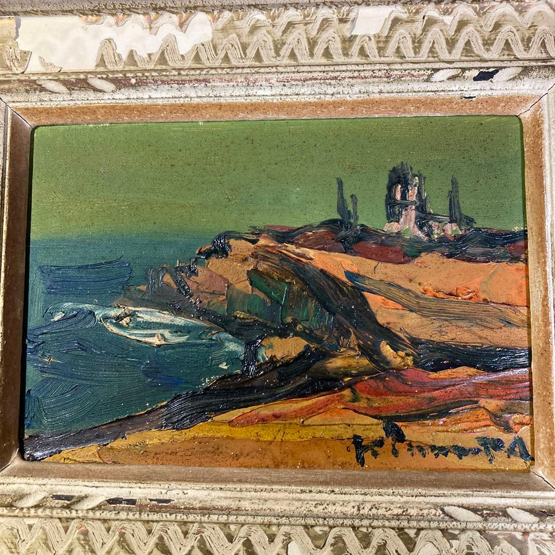 木村一堂　海岸風景