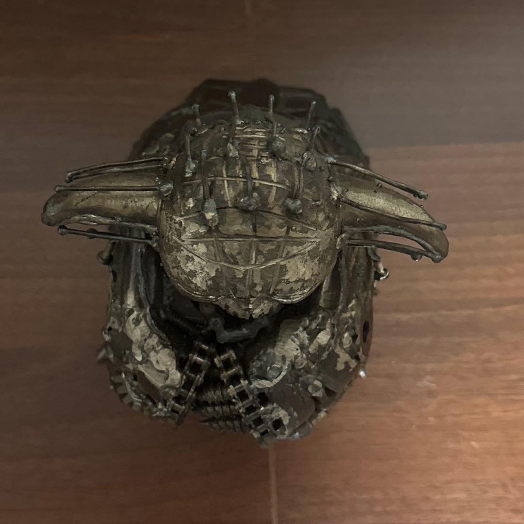 廃材アート　メタルアート　スターウォーズ　ヨーダ