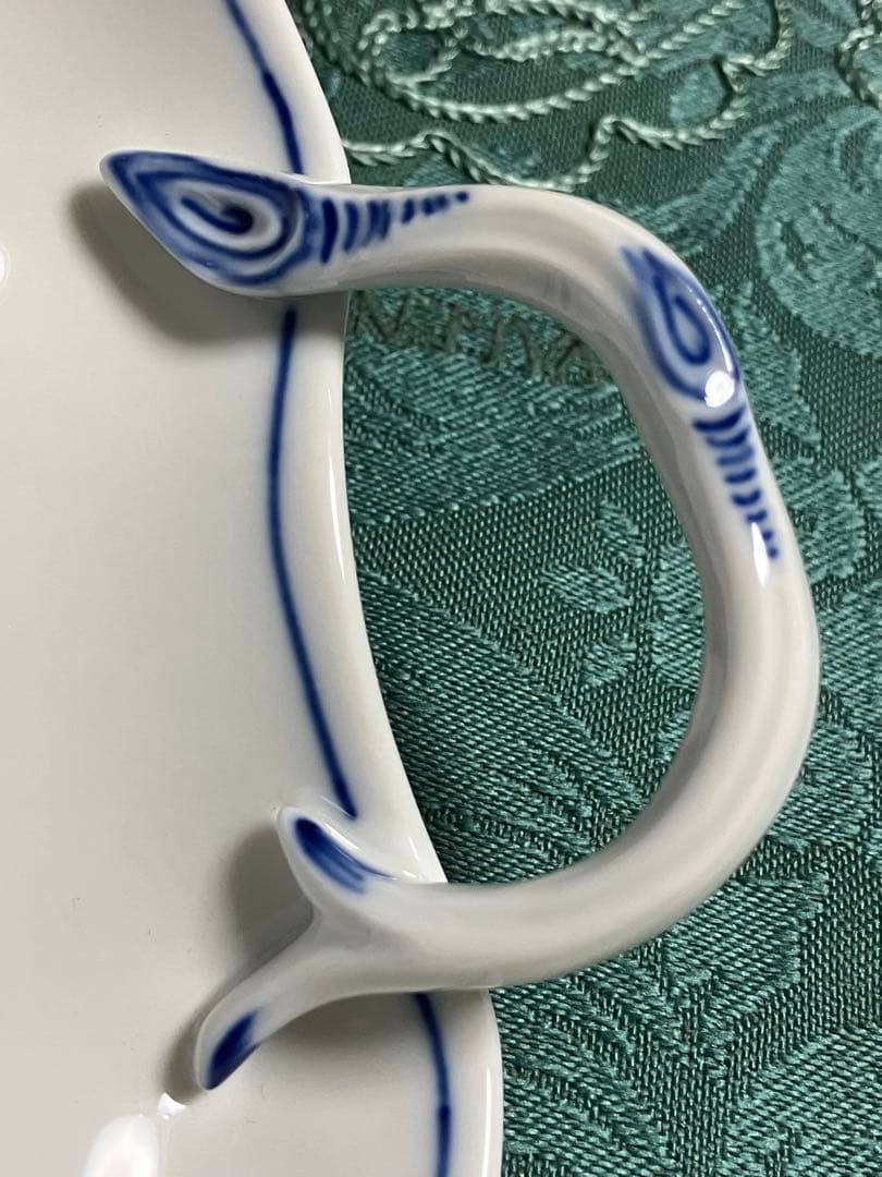 マイセン ブルーオニオン リーフディッシュ