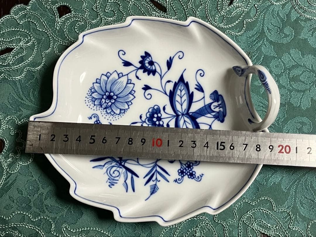 マイセン ブルーオニオン リーフディッシュ