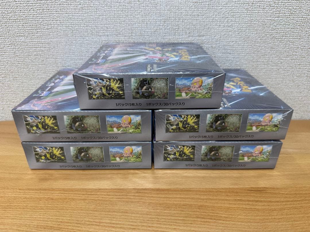 ポケカ「未来の一閃」　未開封ボックス　5個セット　シュリンク付き