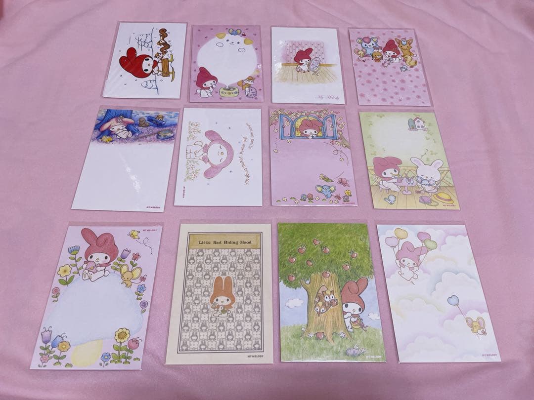 【希少】マイメロディ　40周年展　平成レトロ　赤ずきん　ポストカード