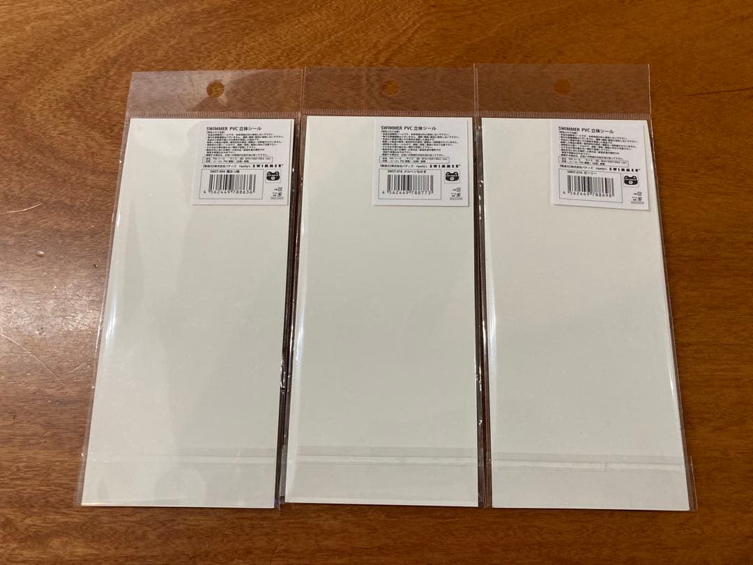 【9枚セット】SWIMMER スイマー PVC 立体シール クリア