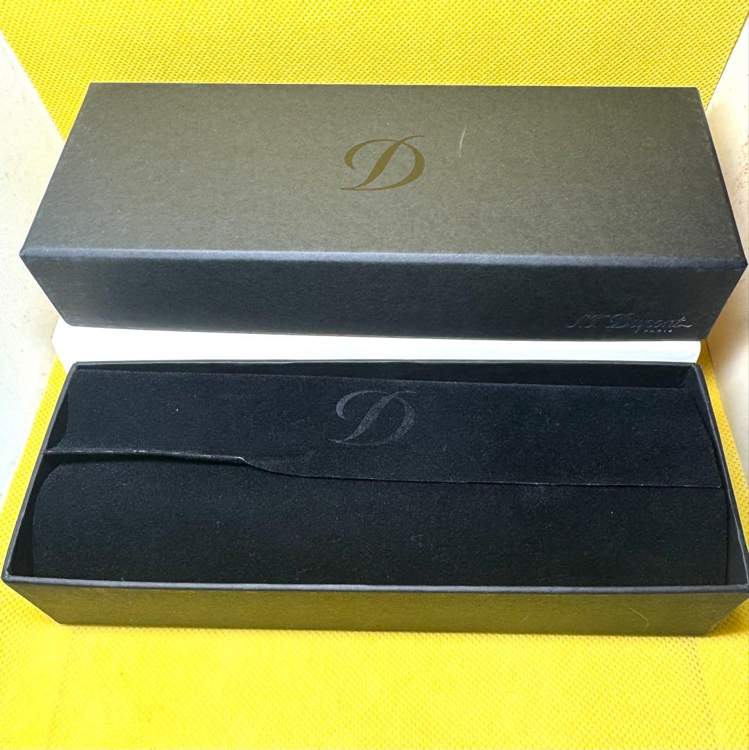 デュポンライター、 ダブル レザーシガーケース ブラック。新品未使用品。