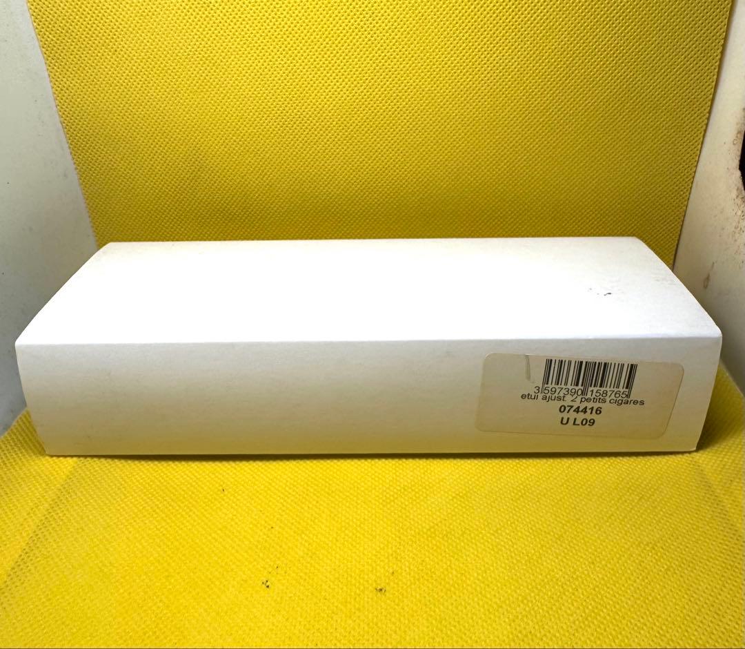 デュポンライター、 ダブル レザーシガーケース ブラック。新品未使用品。