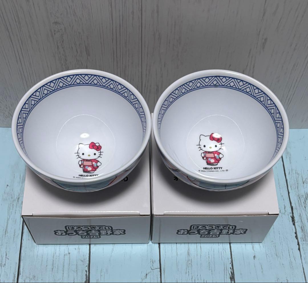 【新品】はろうきてぃ おうちで吉野家2025 メラミンどんぶり