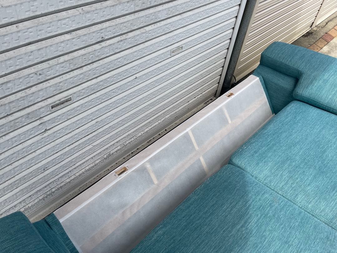 ターコイズブルー 3人掛けソファ