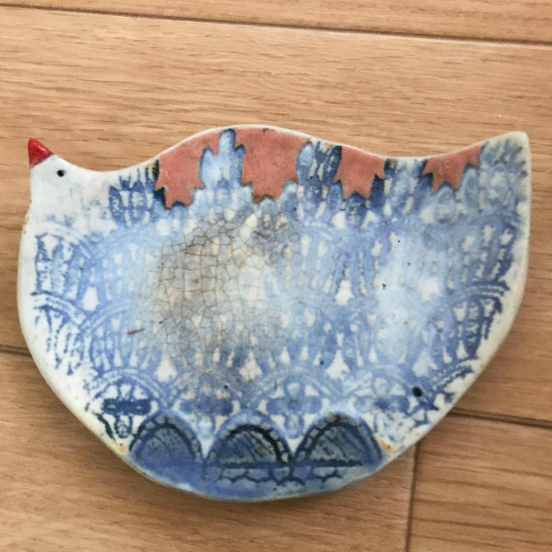 笠間焼　小皿　6枚セット　鳥