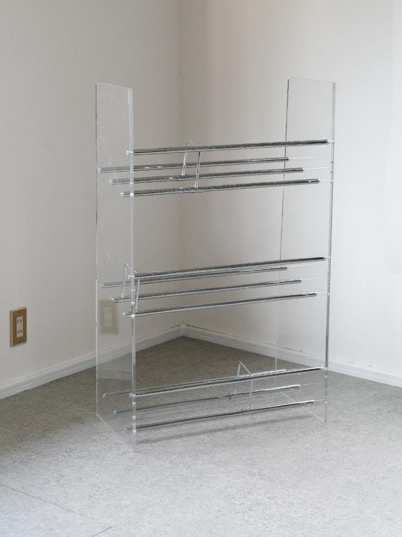 Lumiere/ルミエル アクリル ブックシェルフ 本棚 スペースエイジ モダン