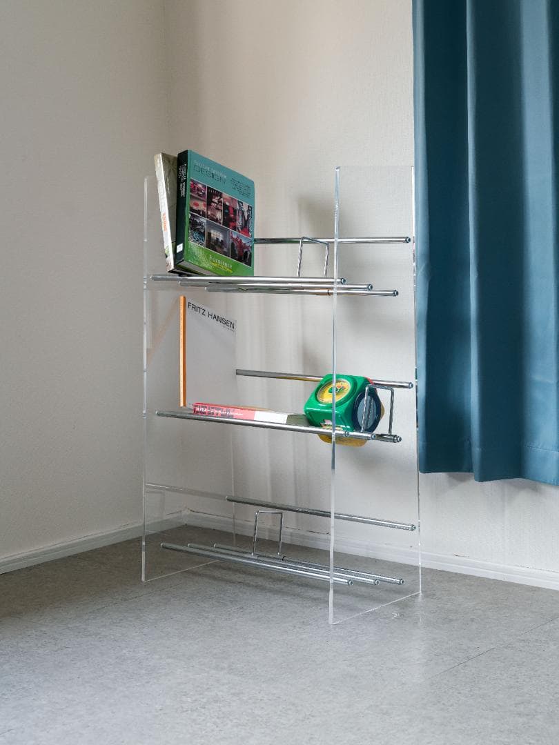 Lumiere/ルミエル アクリル ブックシェルフ 本棚 スペースエイジ モダン