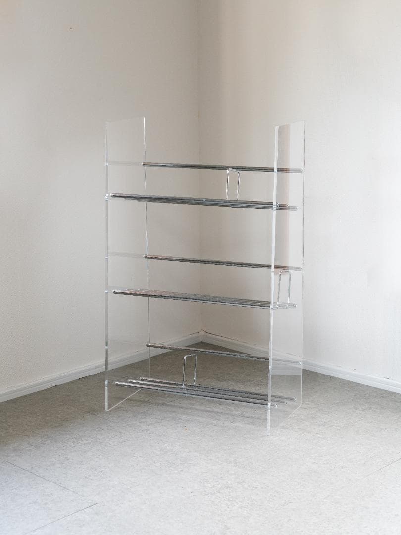 Lumiere/ルミエル アクリル ブックシェルフ 本棚 スペースエイジ モダン