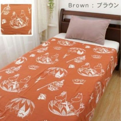 完売品☆新品・未使用☆　ムーミン　6重ガーゼケット　シングル　ベージュ