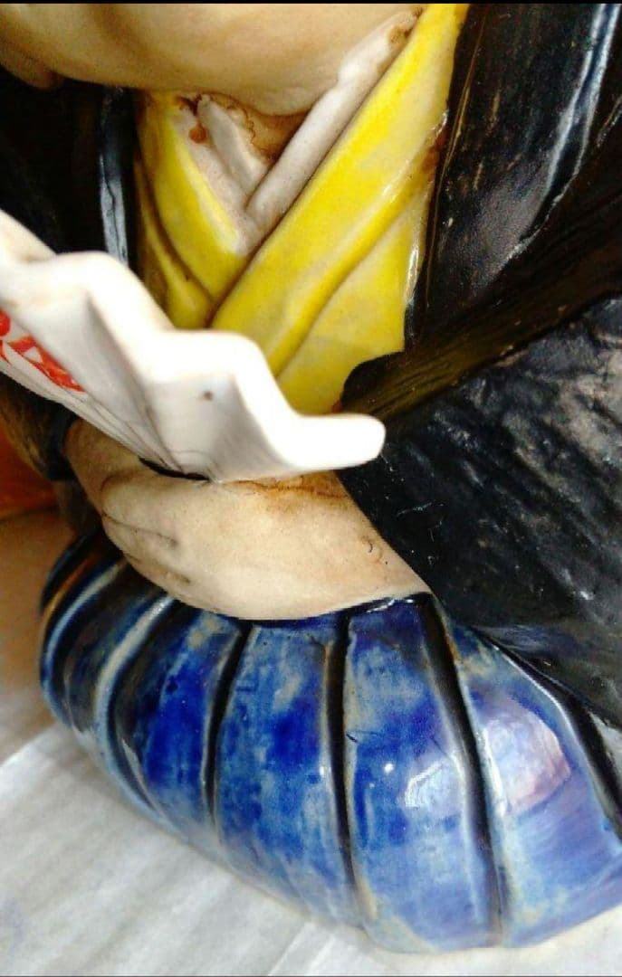 福助さん 福さん 福寿夫婦 置物 縁起物 中古