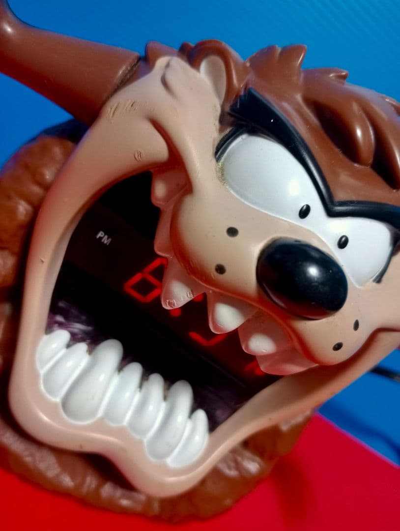 1995 タスマニアンデビル タズ 電子アラーム時計