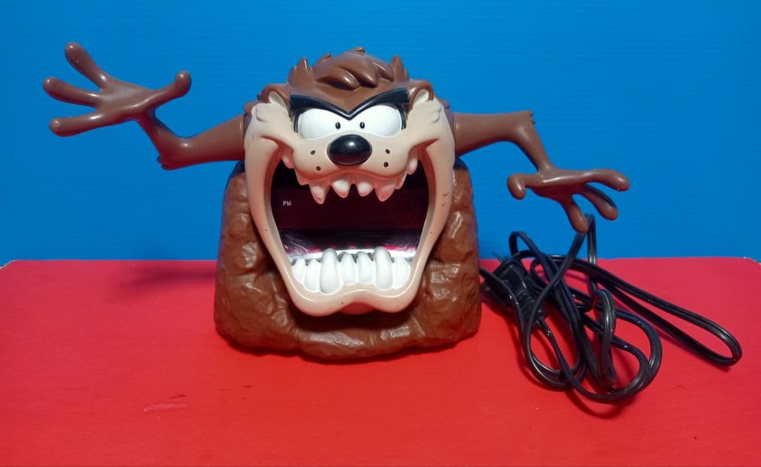 1995 タスマニアンデビル タズ 電子アラーム時計