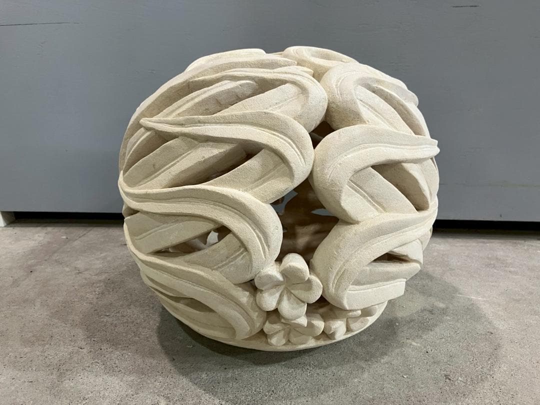 バリ島石材 パラスストーン ガーデンライト ガーデンランプ 照明 大 RW449