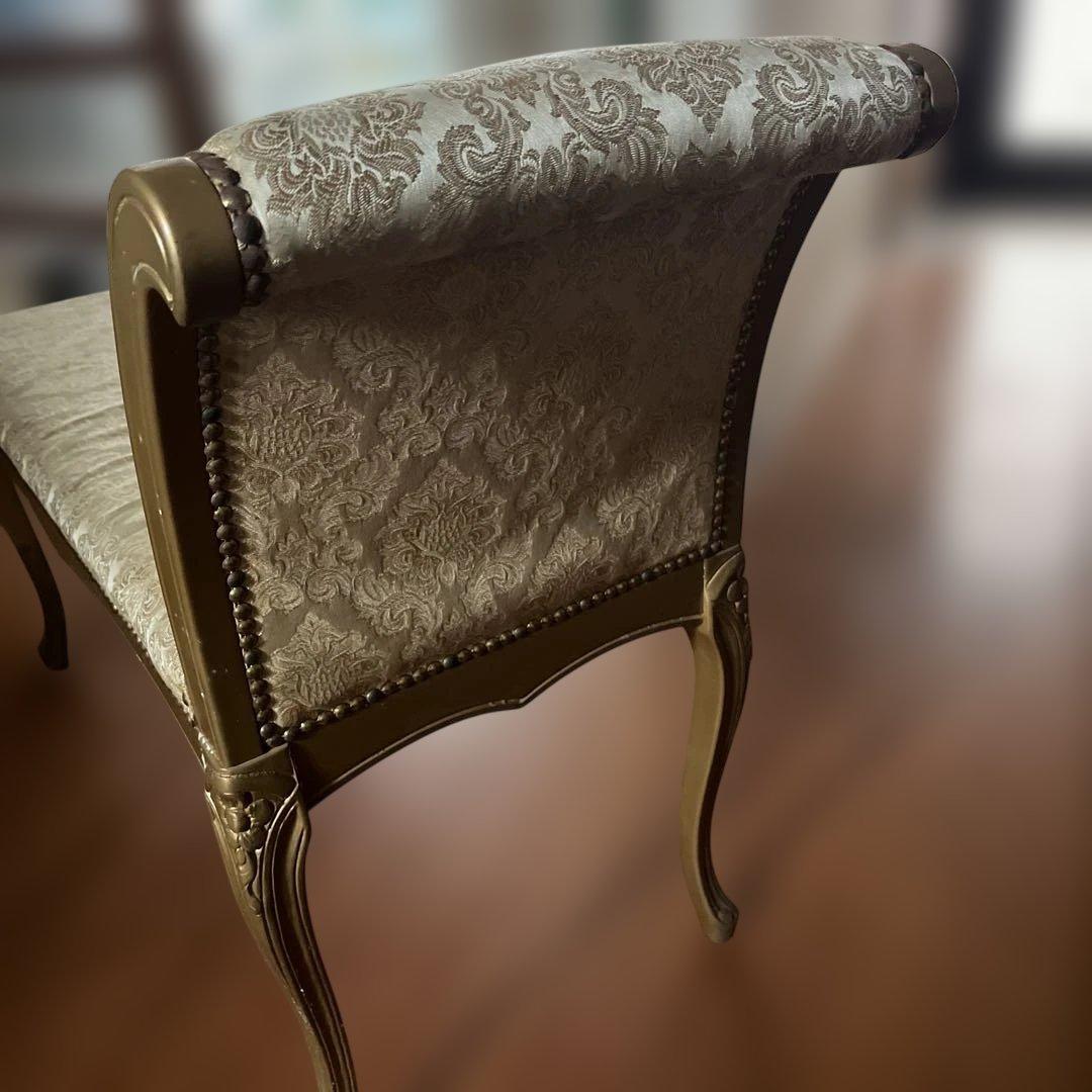 クラシックスタイル ベンチ 背もたれ付き