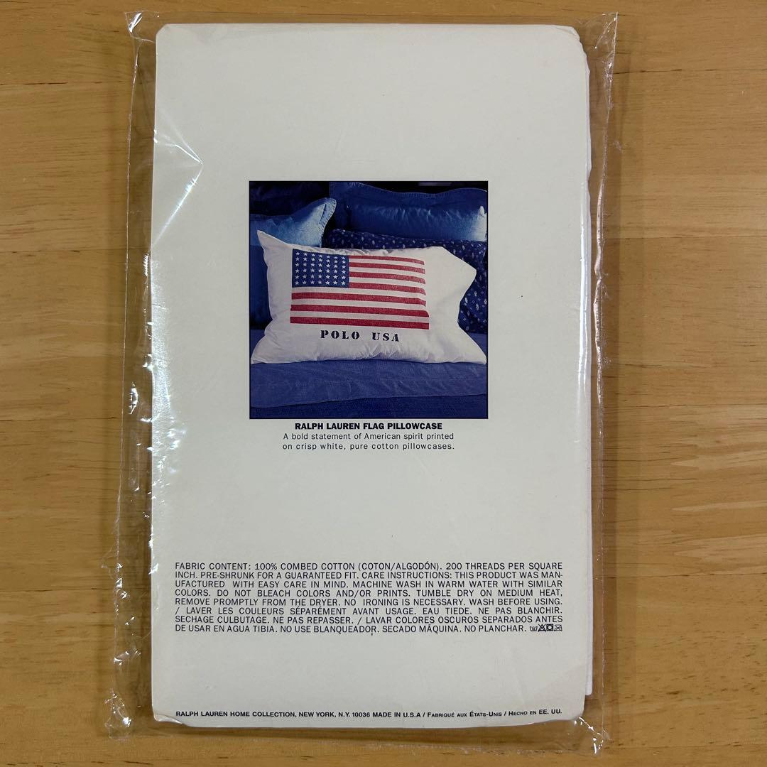 ラルフローレン　枕カバー　ピローケース　ヴィンテージ　MADE IN USA